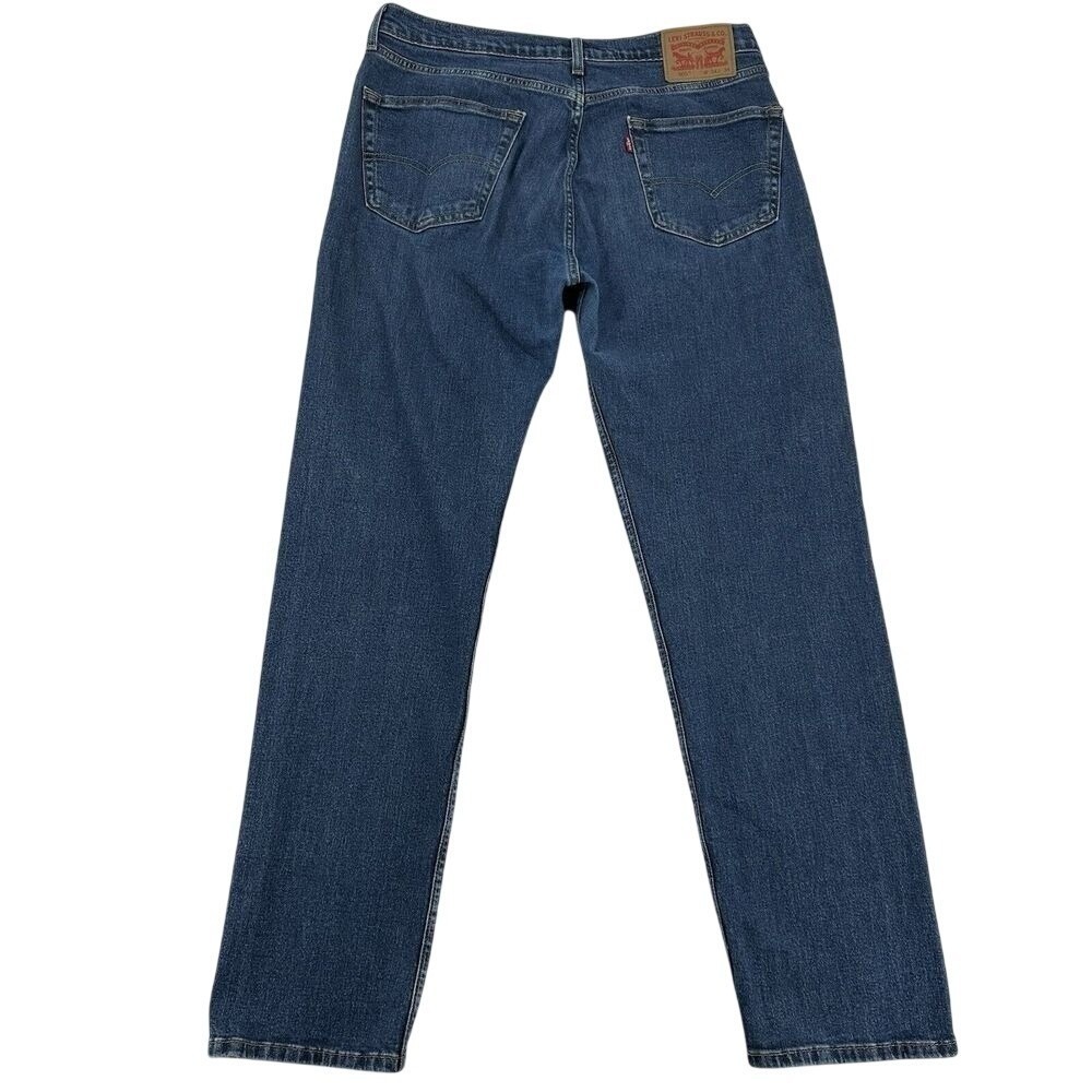 Levi Strauss 505 Jeans Dark Wash Straight Leg Classic Everday Wear Mens W34 L34